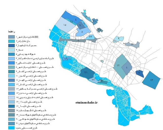 طرح های تفصیلی شهر مشهد